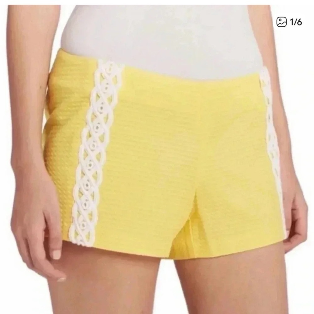 Lilly Pulitzer Lemon High Waist Shorts